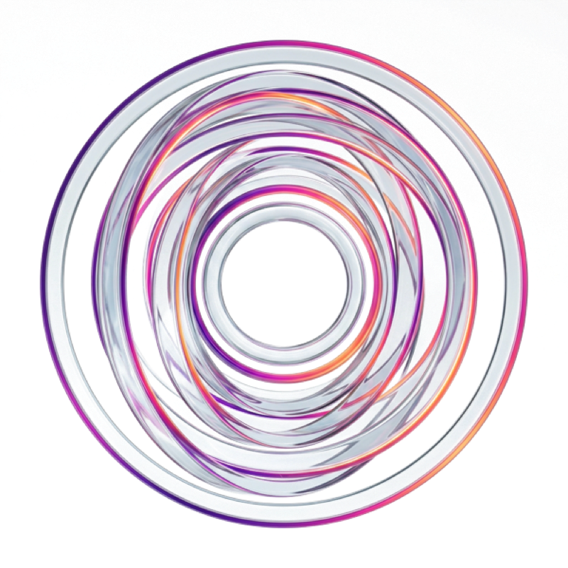 Orbital Glass Rings